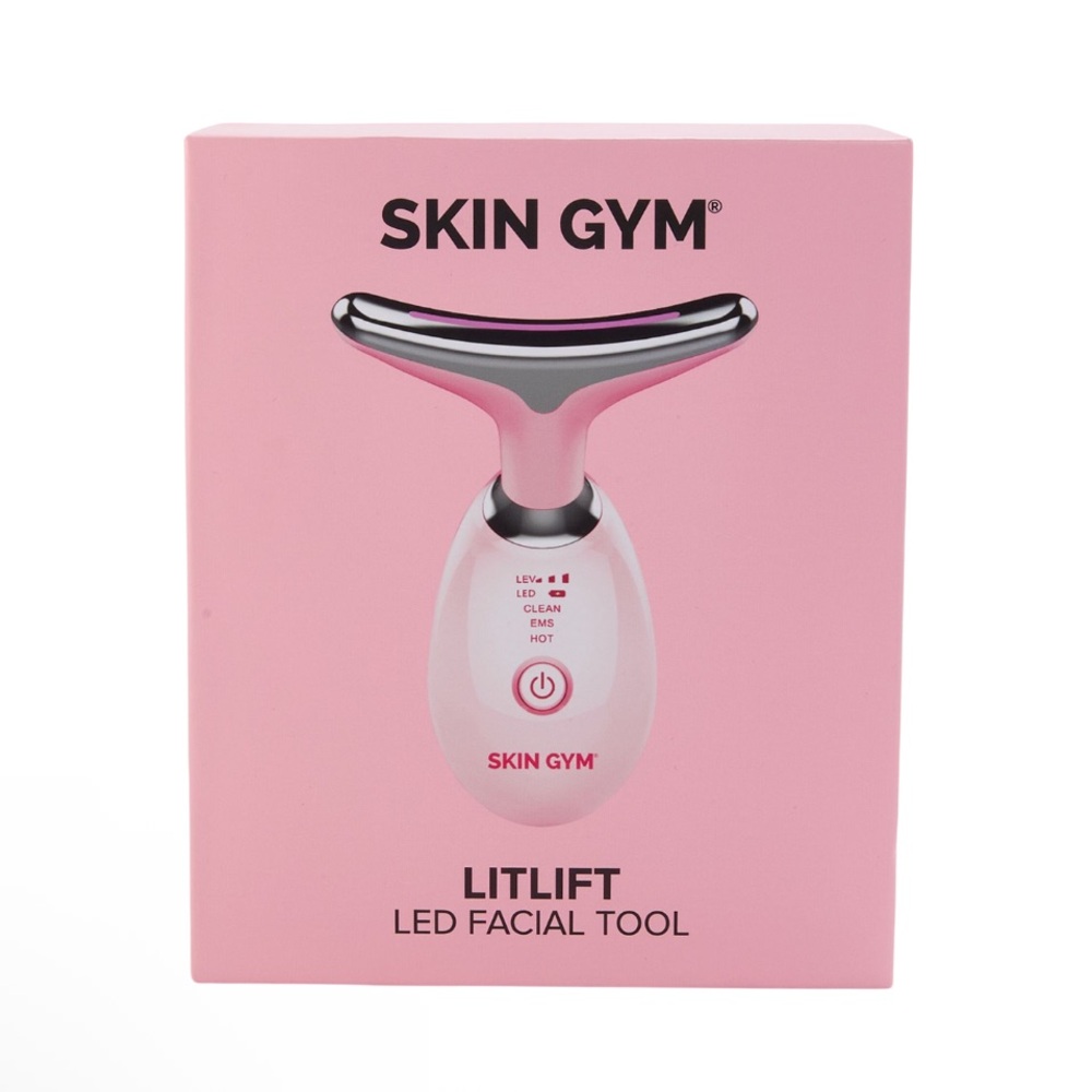 Skin Gym LITLIFT LED Sculpt Vibrating Red Blue Light Facial in Pink - Picture 6 of 16